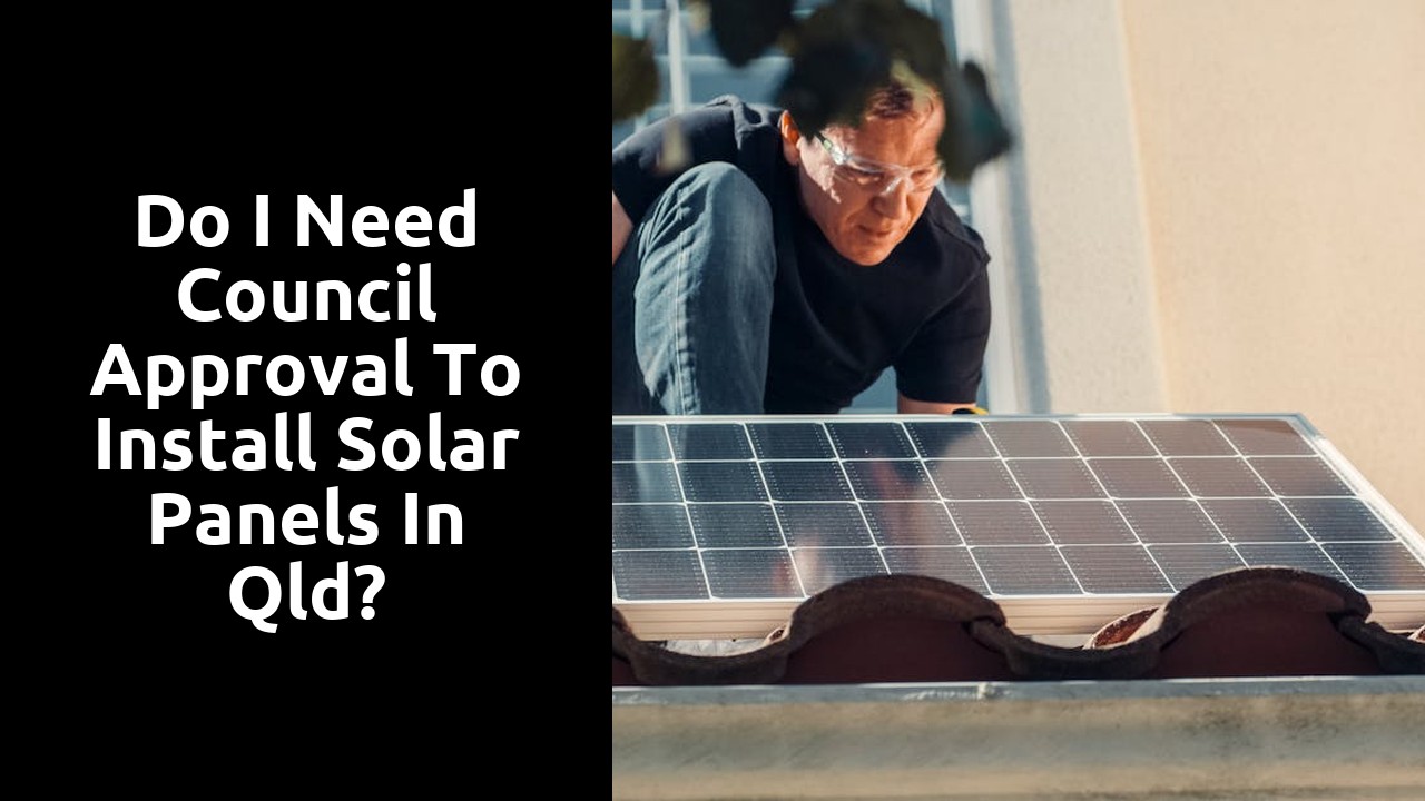 Do I need council approval to install solar panels in Qld?