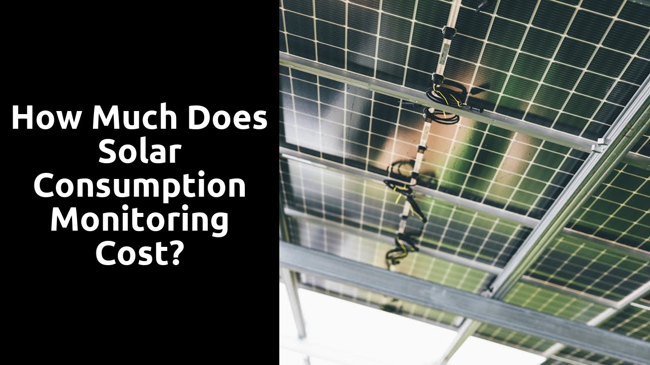 How much does solar consumption monitoring cost?