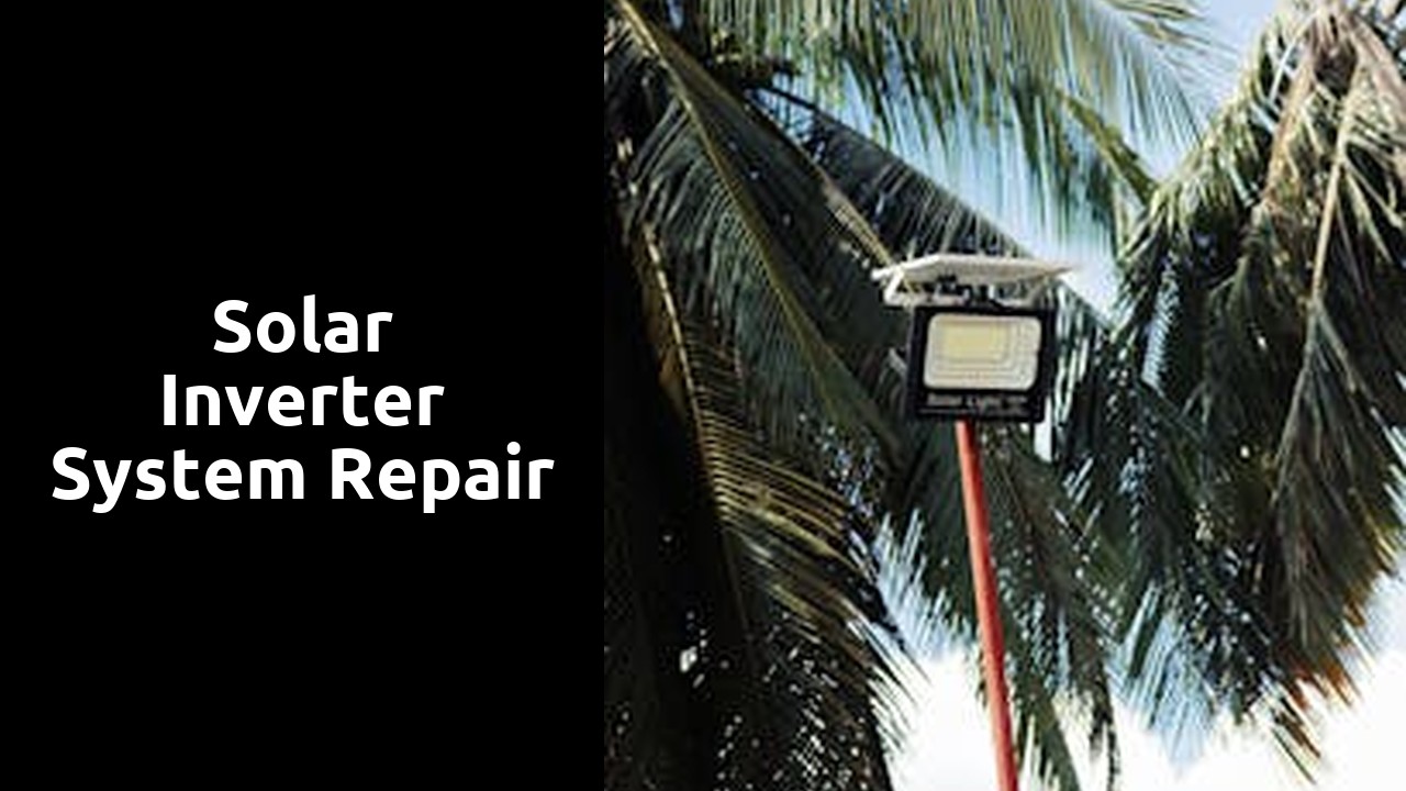 Solar Inverter System Repair