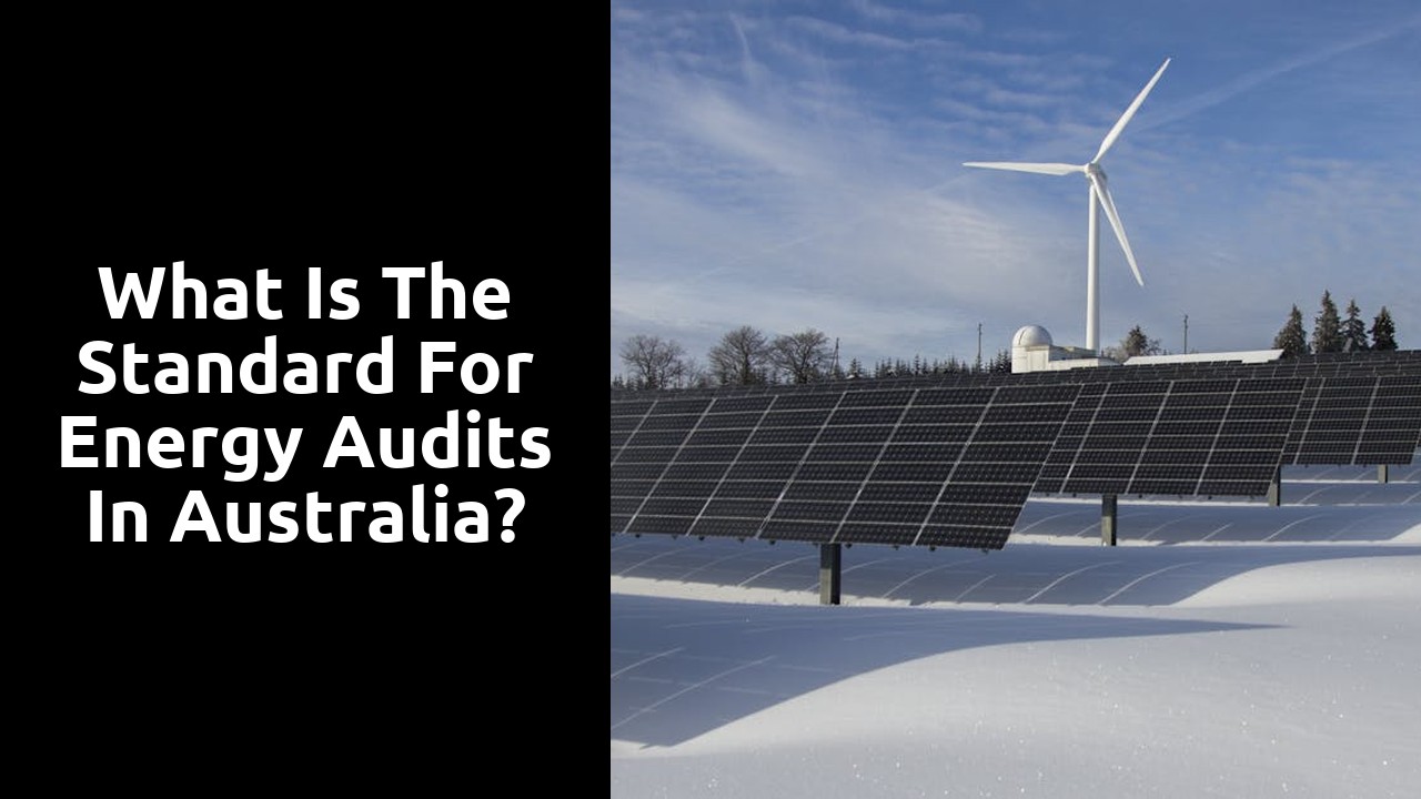 What is the standard for energy audits in Australia?